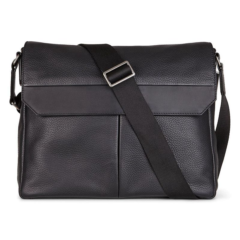 Bolsas De Mensajero Ecco Sune Para Hombre,Negras,128764-PZQ